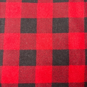 Red Black Buffalo Check Cotton Flannel Fabric NEW BTY Buffalo Cotton Fabric Winter Fabric