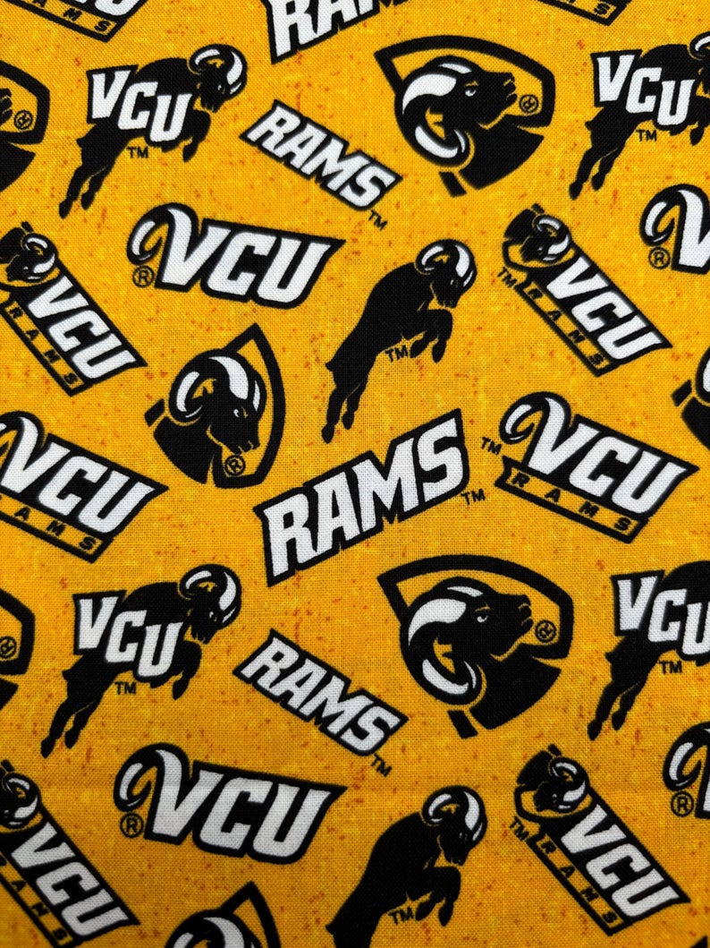 Virginia Cotton Fabric 3/4 Yard NEW Football Fabric - Etsy