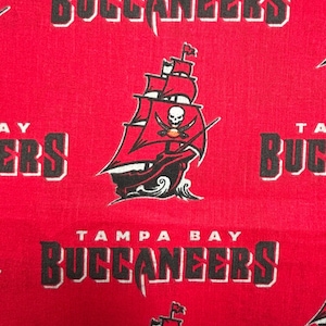 Tampa Bay Cotton Fabric 1 yard NEW Football Fabric BTY