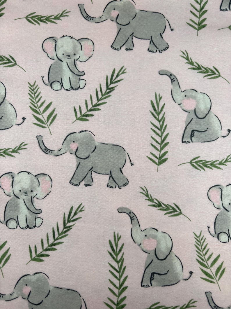 Lavender Pink Pure Handloom Linen 3-Piece Dress Material | Elephant Motifs main image 0
