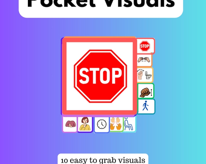 Pocket Visuals, Mini Communication Cards, Lanyard Visuals on the Go ...