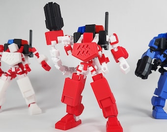 Aquarius Battle Armor w/ Pax Mini (Dummy 13) Action Figure 3D Printed FULLY ASSEMBLED