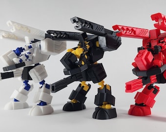 Pax Taurus Mech w/ Pax Mini (Dummy 13) Action Figure 3D Printed FULLY ASSEMBLED