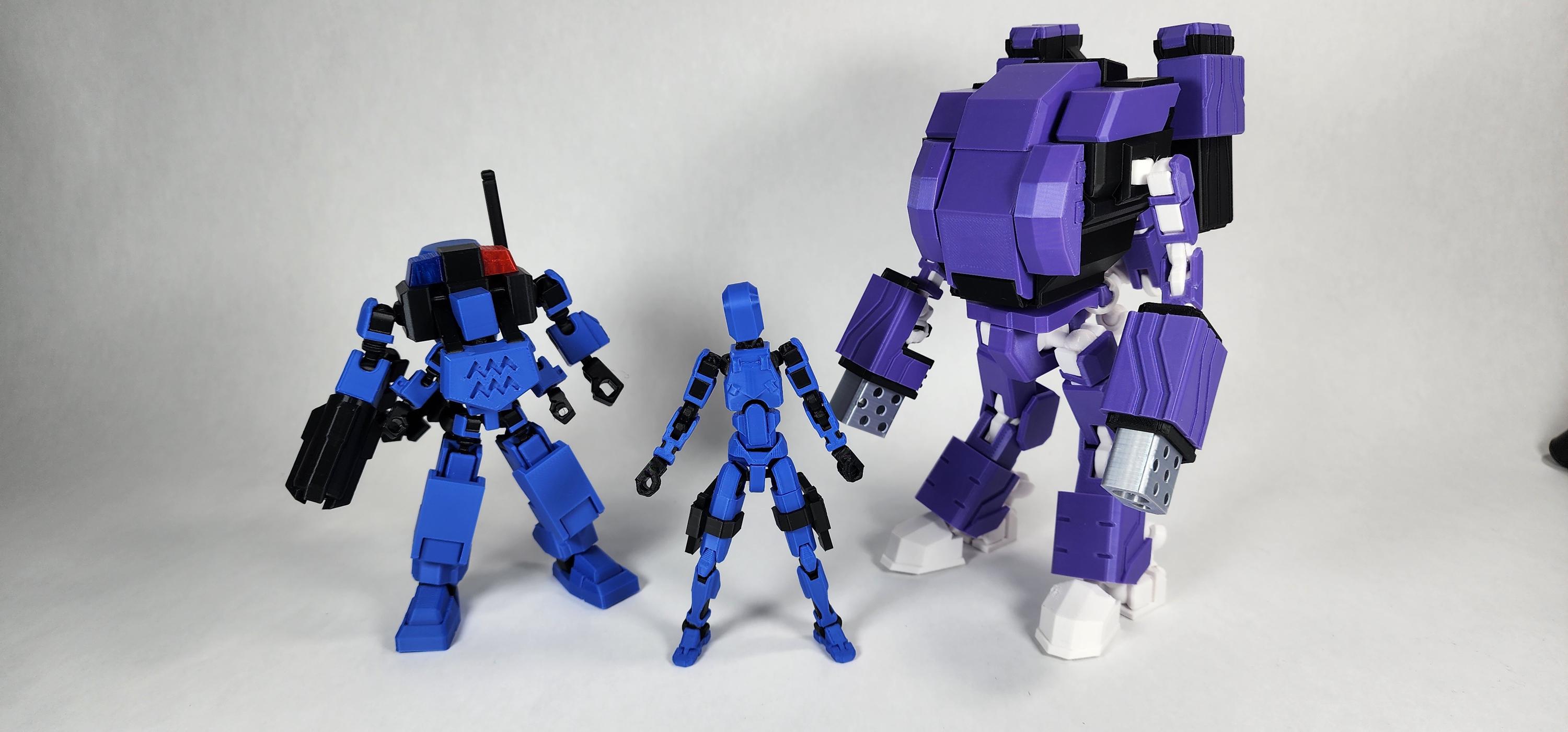 Aquarius Battle Armor W/ Pax Mini (dummy 13) Action Figure 3D