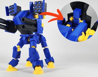 Pax Sagittarius Mech w/ Pax Mini (Dummy 13) Action Figure 3D Printed FULLY ASSEMBLED