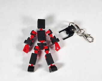 3D Printed Action Figure Keychain: Pax Mini / Dummy 13