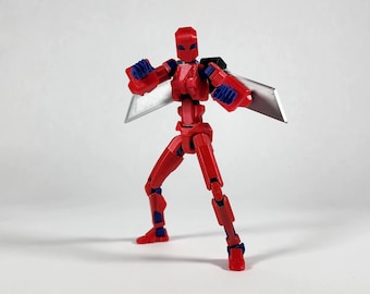 Pax Nine "The Vanguard" (Dummy 13) 1.0x Scale Action Figure - 3D Printed, Fully Assembled