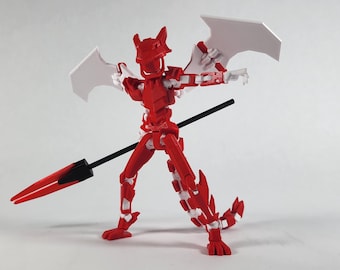 Four-armed Dummy 13 Action Figure With 4 Swords & Hat - Unique