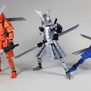Pax Six &quot;The Samurai&quot; 1.5x Scale Dummy 13 Action Figure 3D Printed FULLY ASSEMBLED