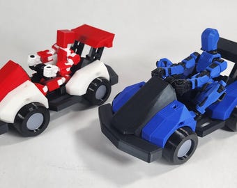 Pax Battle Kart (For Pax Dummy and Mini) Vehicle 3D Printed FULLY ASSEMBLED