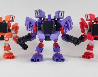 Pax Virgo Mech w/ Pax Mini (Dummy 13) Action Figure 3D Printed FULLY ASSEMBLED