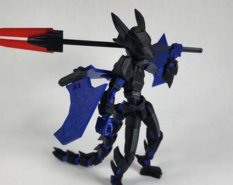 Pax Seven "The Dragon Knight" 1,5x Scale Dummy 13 Actionfigur 3D Gedruckt KOMPLETT MONTIERT