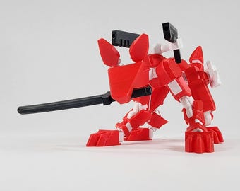 Pax Alpha K9 (Dummy 13) 1.5x Scale FULLY ASSEMBLED 3D Printed Action Figure