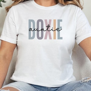 Doxie Auntie T-Shirt, Dachshund Aunt, Dog Lover Gift, Best Auntie Ever Tee, Wiener Dog Aunt Shirt, Funny Dachshund Apparel