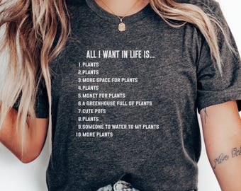 Funny Plants Lover T-Shirt, Plant Enthusiast Gift, Humorous Gardening Tee, Unique Plant Humor Shirt, Nature Lover Apparel, Plant Life