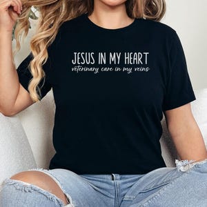 Jesus In My Heart T-shirt, Inspirational Quote Tee, Faith-Based Apparel, Christian Clothing, Spiritual Gift Idea
