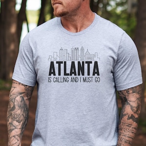 Atlanta Skyline T-Shirt, Georgia Souvenir Shirt, City Lovers Gift, Atlanta T-Shirt, Trendy Graphic Tee, Adventure Awaits Tee