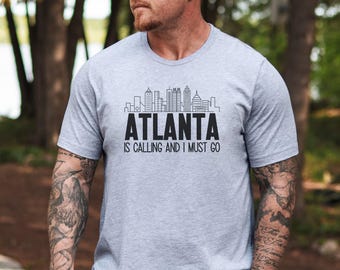 Atlanta Skyline T-Shirt, Georgia Souvenir Shirt, City Lovers Gift, Atlanta T-Shirt, Trendy Graphic Tee, Adventure Awaits Tee