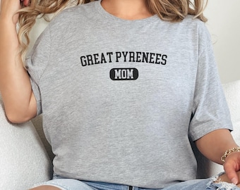 Pyrenäen Mama T-Shirt, Hunde Mama Geschenk, Haustier Liebhaber T-Shirt, Hunderasse Shirt, lustiges Hund T Shirt, Geschenk für sie, Geschenk für Mama, neue Mama Shirt