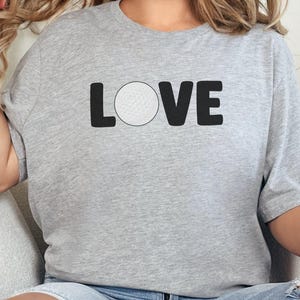 Golf Love Shirt, Golf Ball Graphic Tee, Funny Golf T Shirt, Golf Lover Gift, Casual Golf Apparel, Golf Enthusiasts, Sports Wear