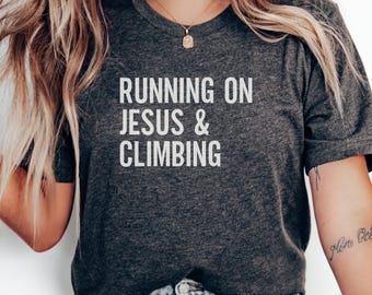 イエスの教えを実践し、登るTシャツ、信仰に基づいたギフト、クリスチャンTシャツ、インスピレーションを与えるシャツ、宗教的なアパレル