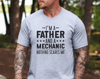 Father Mechanic T-Shirt, Dad Mechanic Gift, Funny Mechanic Shirt, Gift For Dad, Best Dad Ever, Mechanic Dad T-Shirt, Car Guy Shirt
