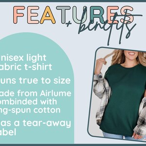 Unisex light fabric t shirt, Runs true to size, Made from Airlume combined with ring spun cotton, Has a tear away label