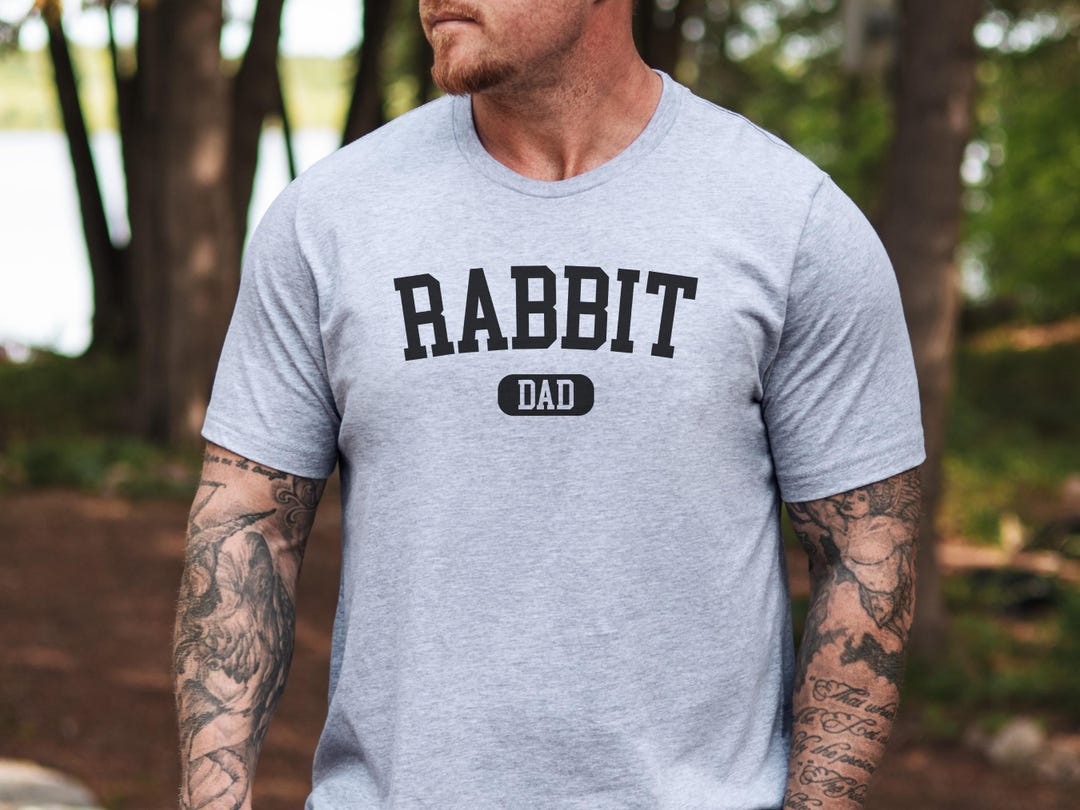 Rabbit Dad T-shirt, Bunny Dad Gift, Animal Dad Tee, Funny Rabbit Dad T ...