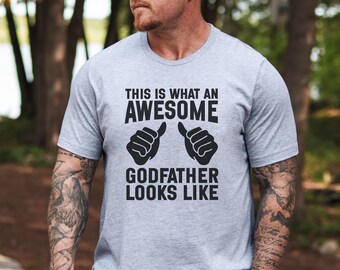 Awesome Godfather T-shirt, Godfather cadeau-shirt, grappig shirt peetvader, beste peetvader ooit, verjaardagscadeau peetvader, kleding peetvader