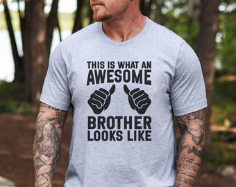 T-shirt Maglietta J2411 Best Big Brother Ever Idea Regalo Fratello Maggiore