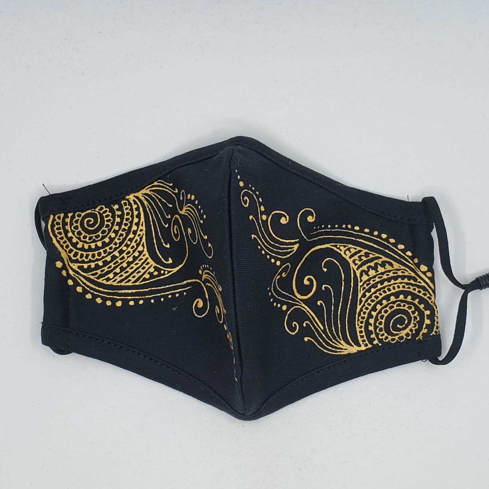 Hand Painted Face Mask Henna Inspired Designs That Are Etsy