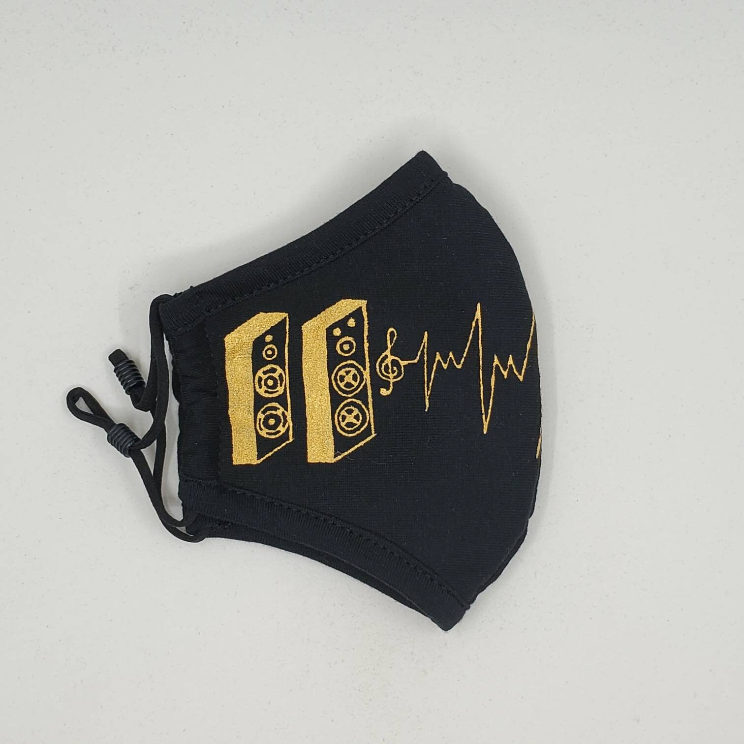 Hand Painted Face Mask Speakers and the Heartbeat of Music. Etsy