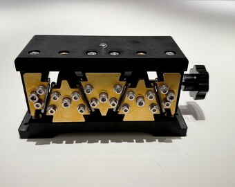 V-Type Spark Gap for MWO Multi-Wave Oscillator - 4 Tungsten Gaps 4mm Adjustable - Tesla Lakhovsky Frequency Therapy - Quantic Aether