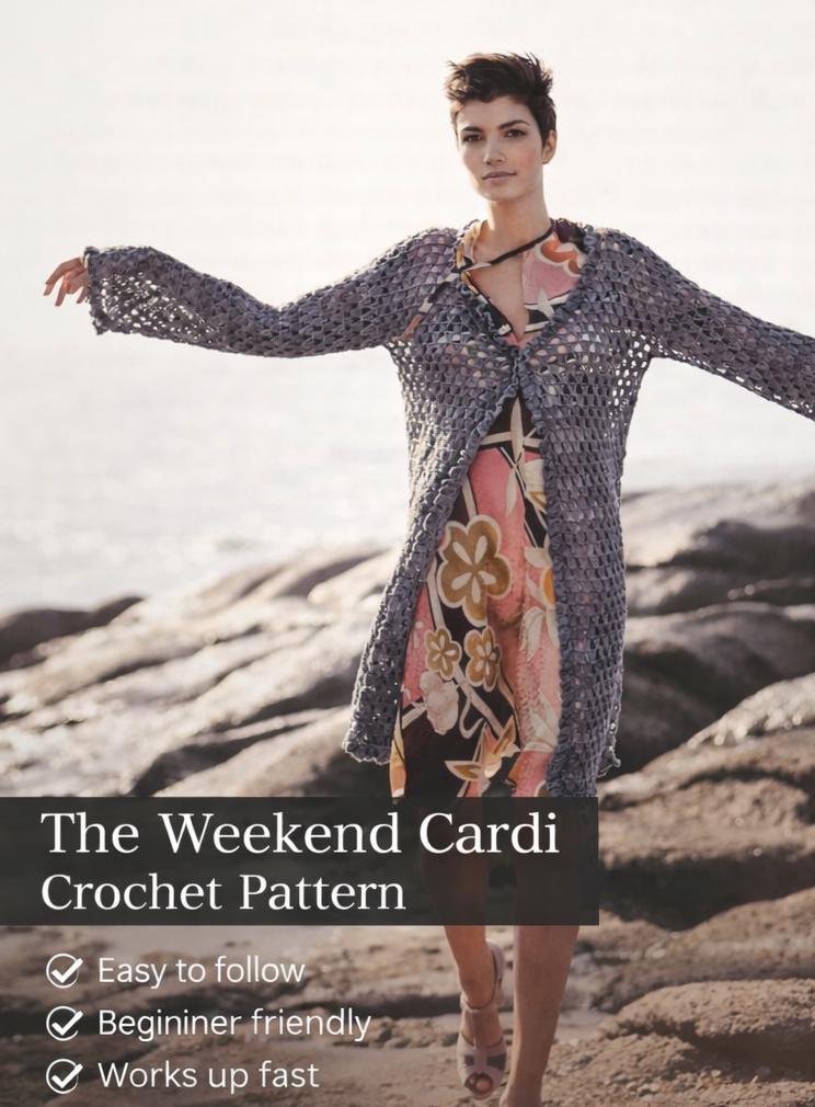 40 Long Cardigan Crochet Patterns for Stylish Layers in Every Season 1 Crochet Long Cardigan
