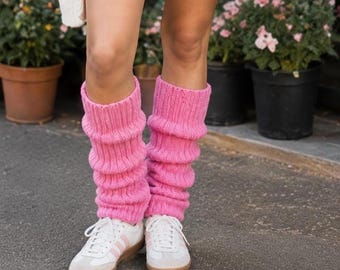 Patrón de punto para principiantes para calentadores de piernas, calcetines acanalados fáciles y modernos, patrón de punto para botas en PDF, ideas para regalos