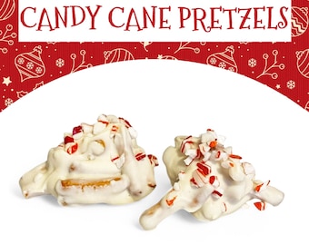 Candy Cane Pretzels Christmas Gift Stocking Stuffer (4 Bags)