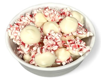 Candy Cane White Chocolate Peppermint Nonpareils (1 LB)