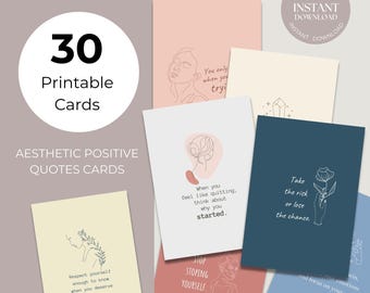 Printable Positive Affirmation Note Cards Compliment cards Kindness Cards Gratitude Cards Instant Inspirational PrintableCards