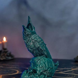 Raven Dice Tower | Gothic Dice Roller | TTRPG Gaming Accessory | Dark Fantasy D&D Gift