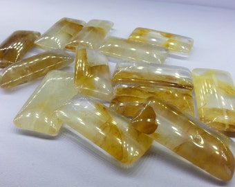 42mm Yellow Iron Quartz Rectangle Shape 3 pcs YY3159