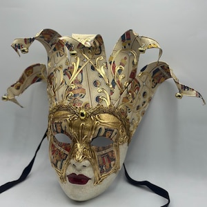 Luxe Venetiaans masker – speelkaartontwerp