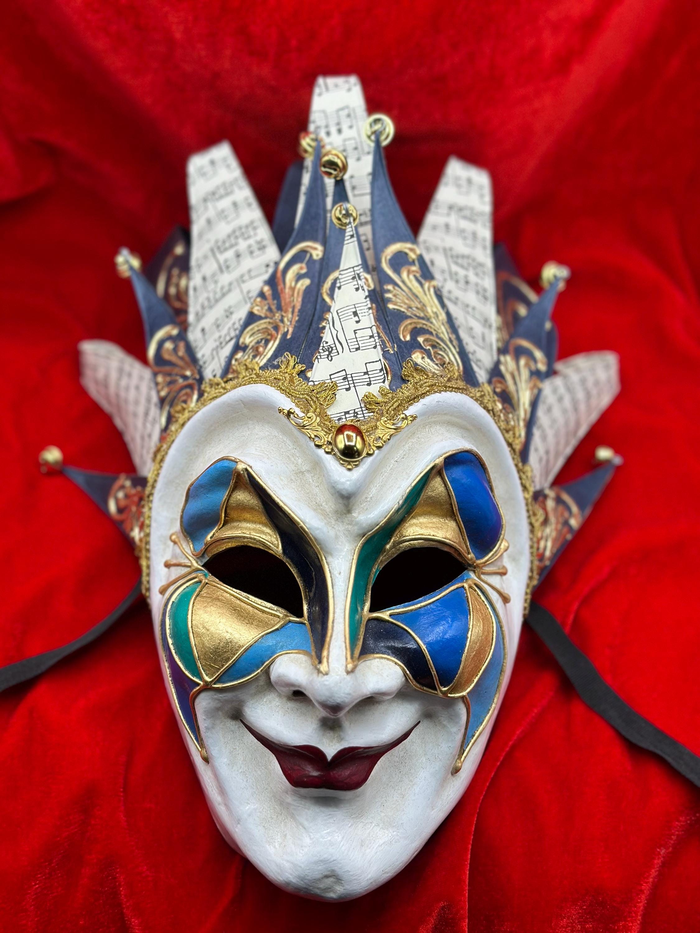 Venetian Blue Joker Mask, as Worn by Dj - Etsy