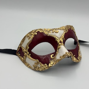Luxe Venetiaans oogmasker met gouden barokke details – Maskerademasker voor feesten en carnaval - Venetiaans masker