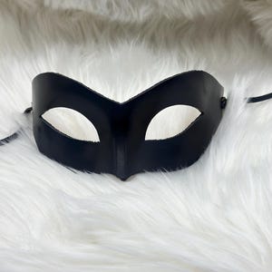 Black Leather Mask for Women for Costume party or Masquerade