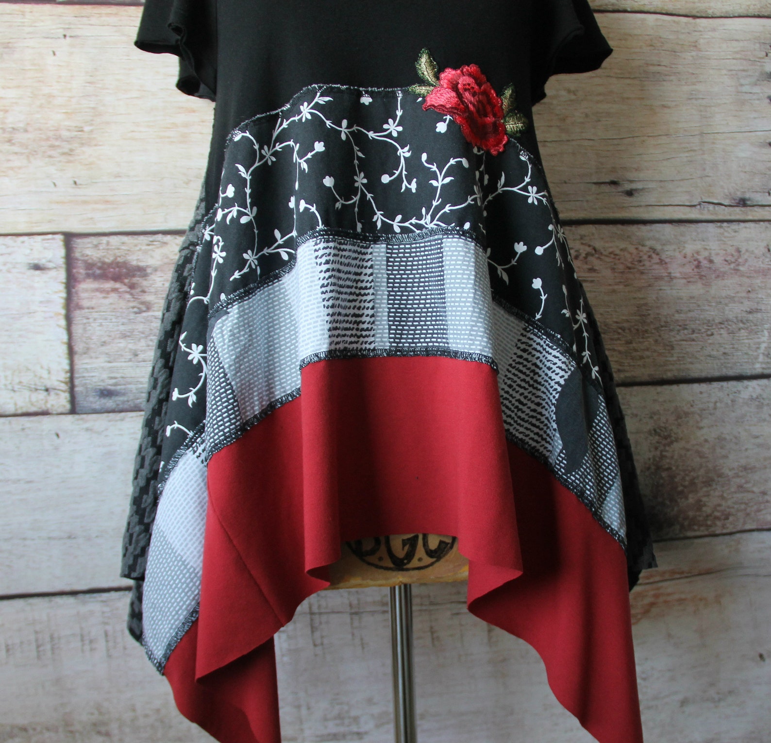 Wearable Art Blouse Bohemian Clothing Unique Tunic Top Etsy