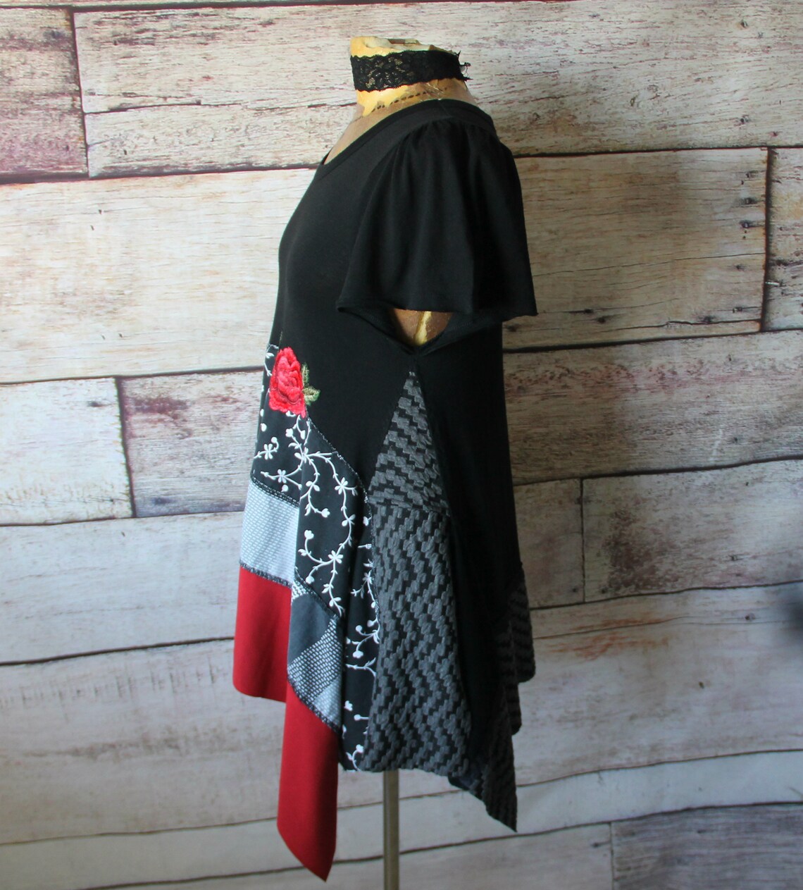 Wearable Art Blouse Bohemian Clothing Unique Tunic Top Etsy