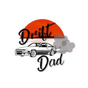 Drift Dad Sticker Race Car Sticker Vinyl Decal Car Guy Gift Automotive Sticker Father&#39;s Day Gift Car Enthusiast Decal