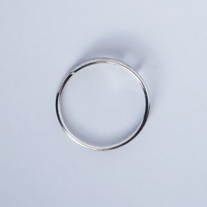 Bague aiguille fine en argent sterling massif image 6