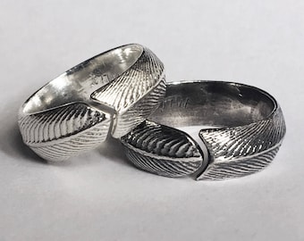 Sterling Silver Feather Wrap Ring