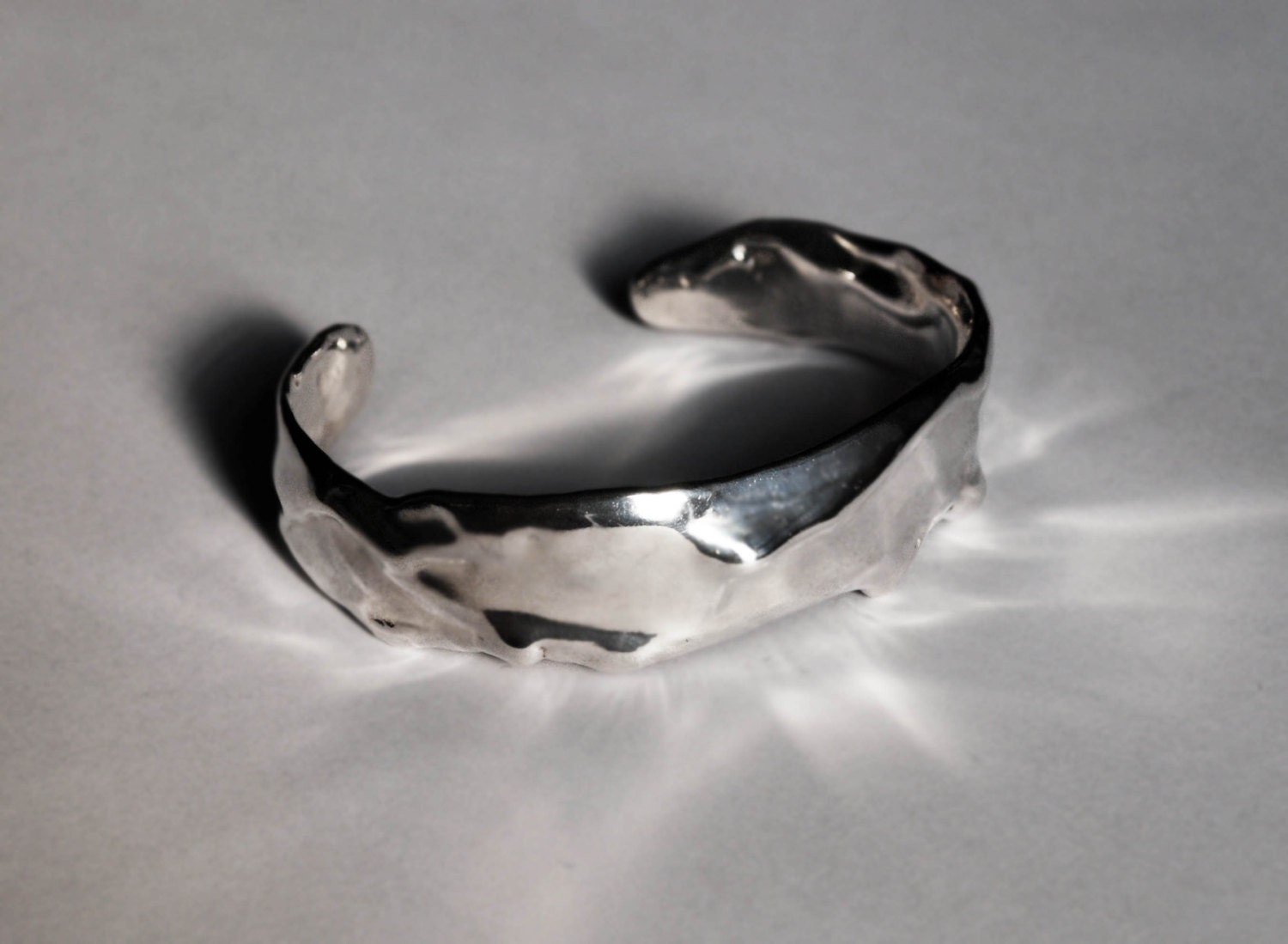 Sterling Silver Melt CuffReady To Ship